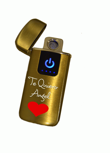 Encendedor electrico cromado metal