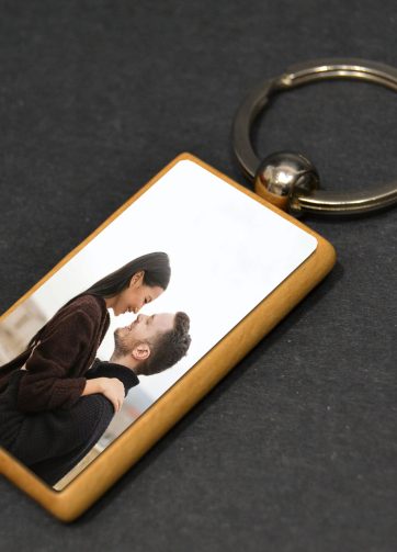 llavero de madera personalizado