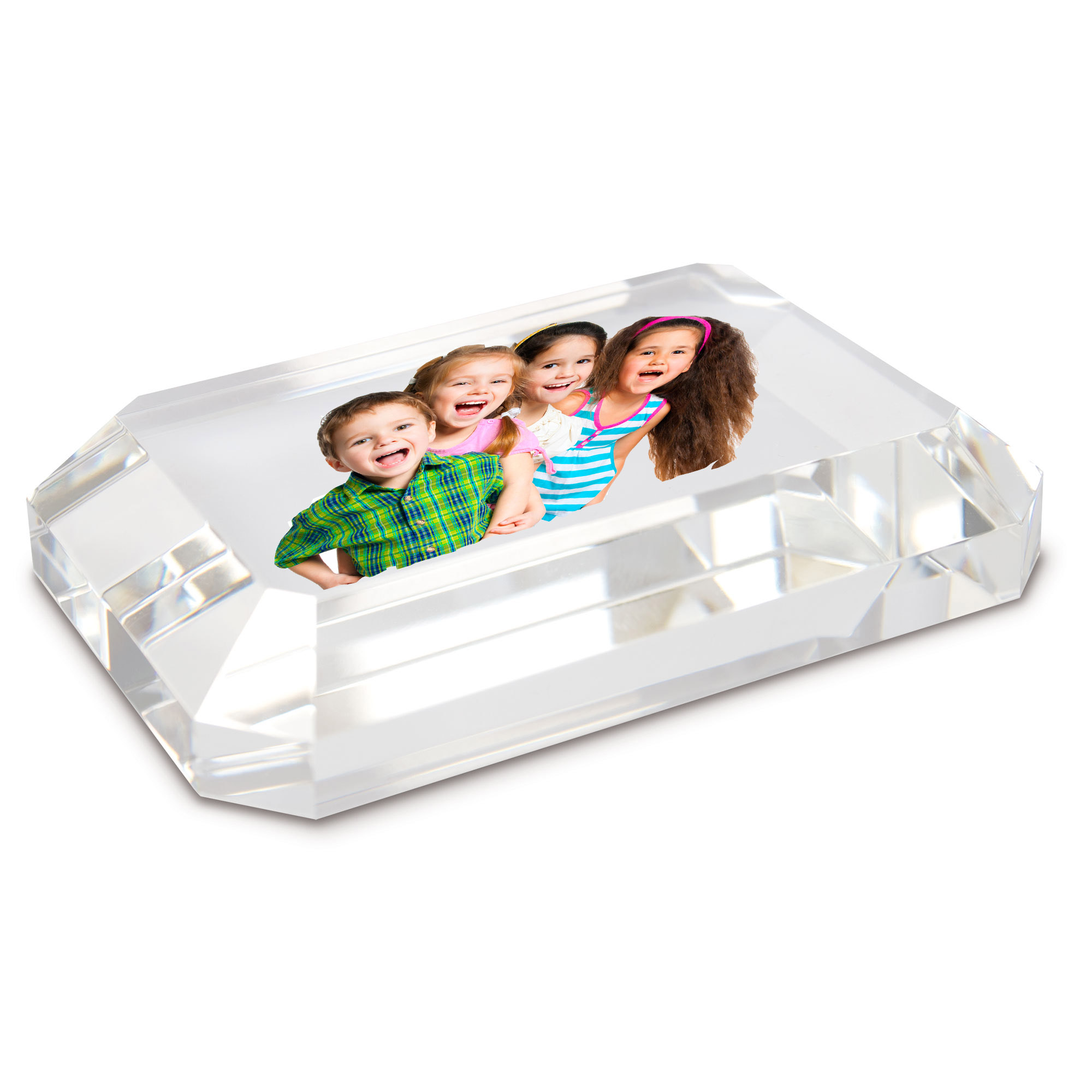 Pisapapeles rectangular biselado personalizado