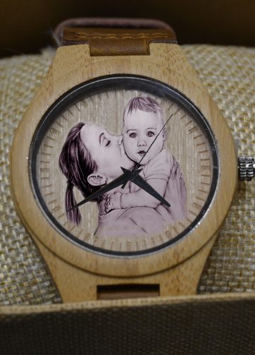 Reloj  de madera personalizado